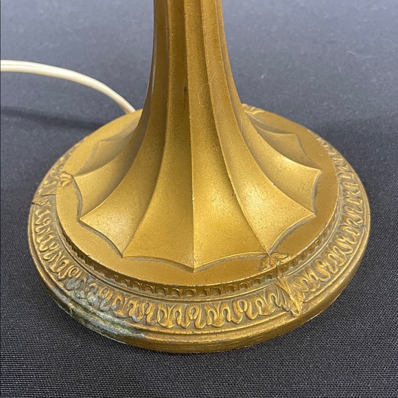 Antique Reverse Painted Table Lamp - Picture 5 of 16